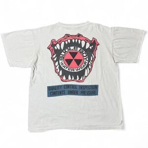 Vintage 90s Puff Print Bugle Boy Water Wear Gator Graphic Surf Beach T-shirt